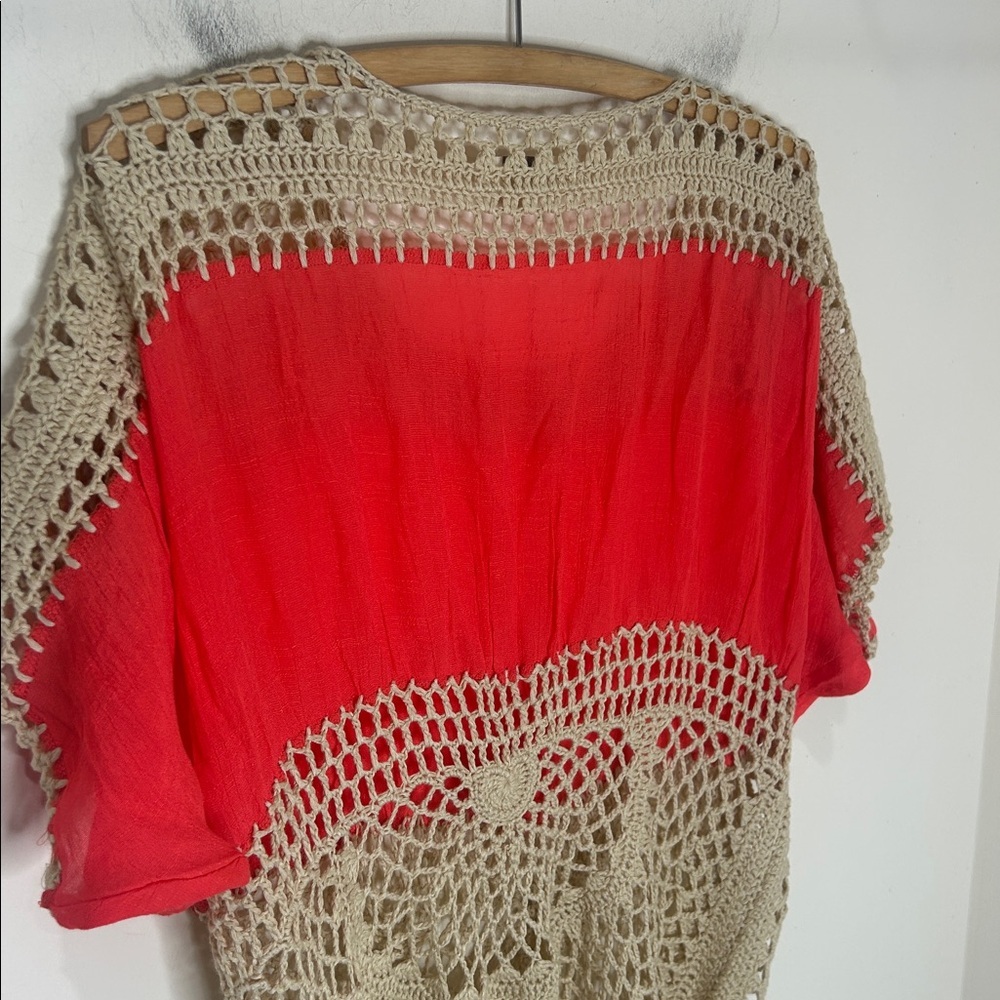 UMGEE Crochet Mix Media Top Boho Festival Size Medium/Large - Picture 11 of 13